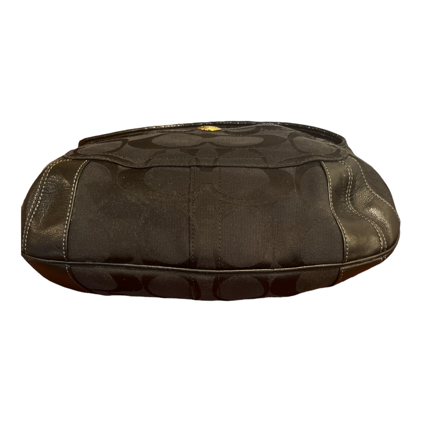 Coach signature canvas hobo shoulder bag