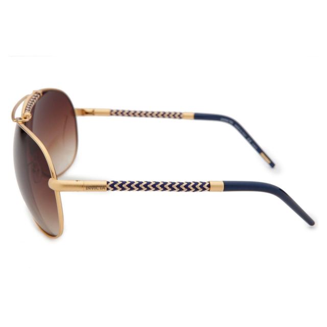 Invicta Iew005-10 Women's Aviator Gold-Tone Blue & Gold-Tone Arms