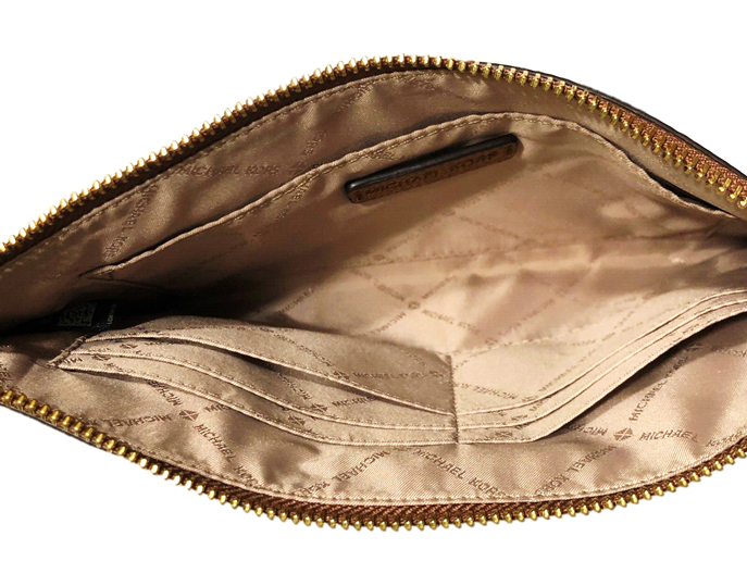 Michael Kors MK Large Zipper Clutch Wristlet -Style 38S9YTTC3L