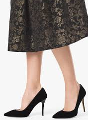 White House Black Market Olivia Velvet Heels - Size 6.5 Medium