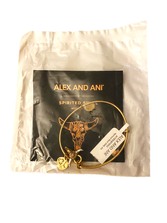 Alex and Ani Spirited Skull Charm Bangle