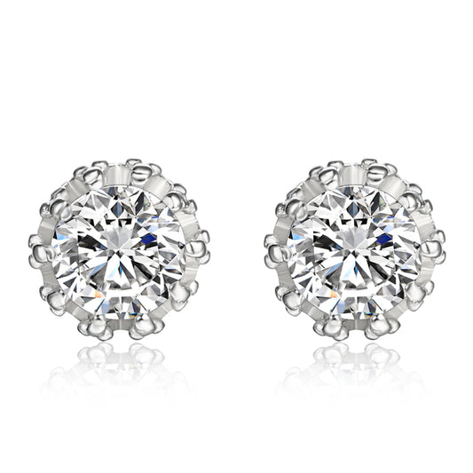 Swarovski Elements Crown Stud Earrings