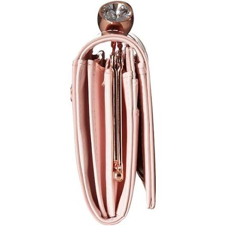 Ted Baker Patent Leather Purse with Crystal Clasp - Light Pink