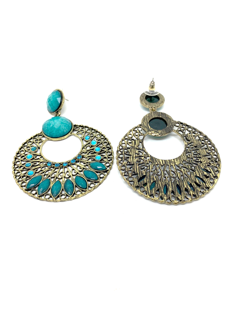 Turquoise Dangle Drop Earrings
