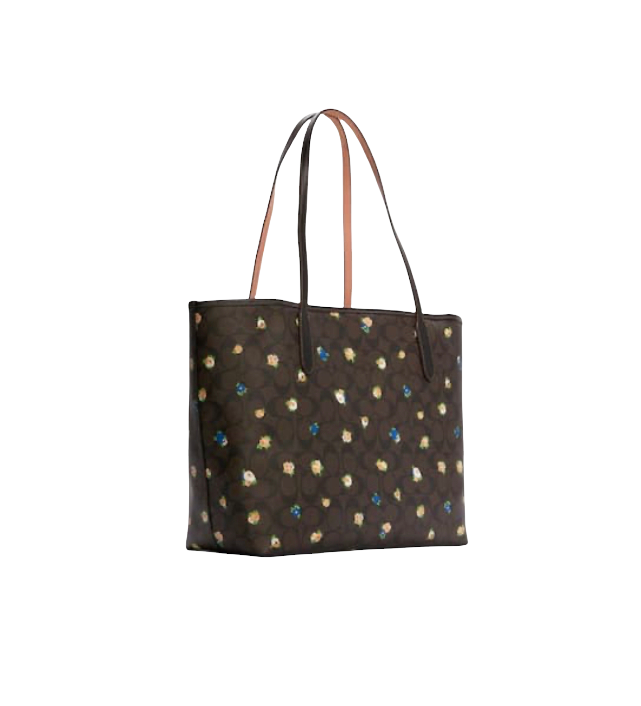 Coach City Tote in Signature Canvas with Vintage Mini Rose Print