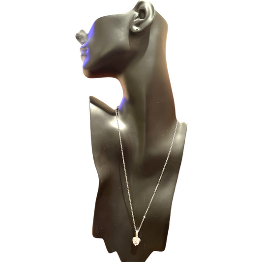 Heart Necklace Made with Swarovski Elements