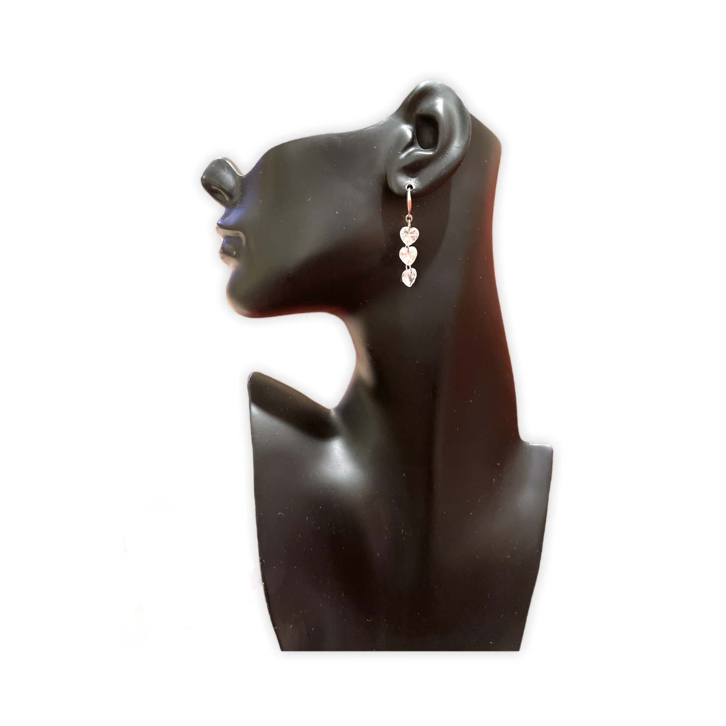 Drill Heart Earrings With Swarovski Elements