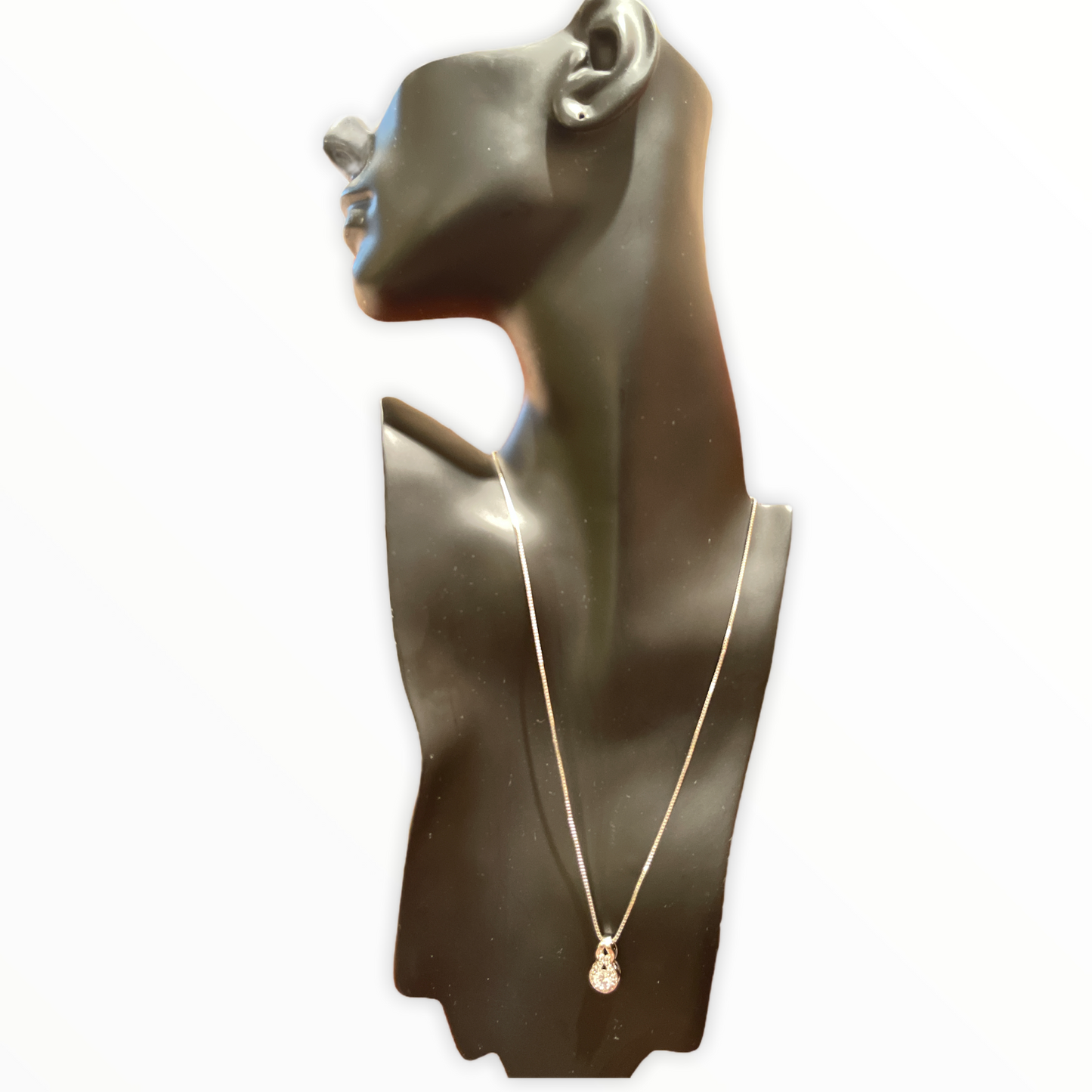 Halo Necklace Made with Swarovski Crystals