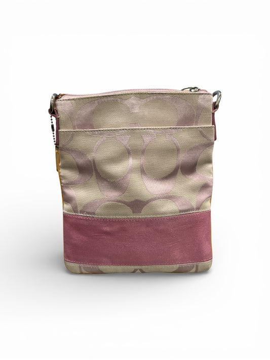 Coach Signature Crossbody Bag with Outside Pocket