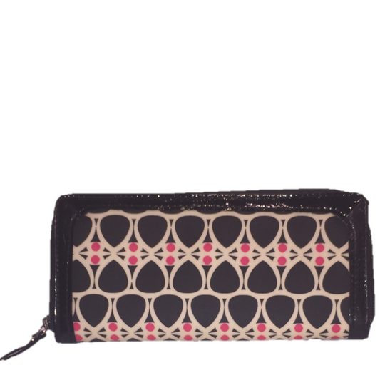 Fashionable Black/Pink Pattern Wallet