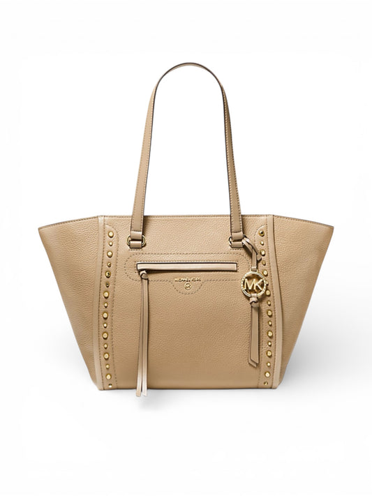 MICHAEL MICHAEL KORS
Carine Medium Studded Pebbled Leather Tote Bag