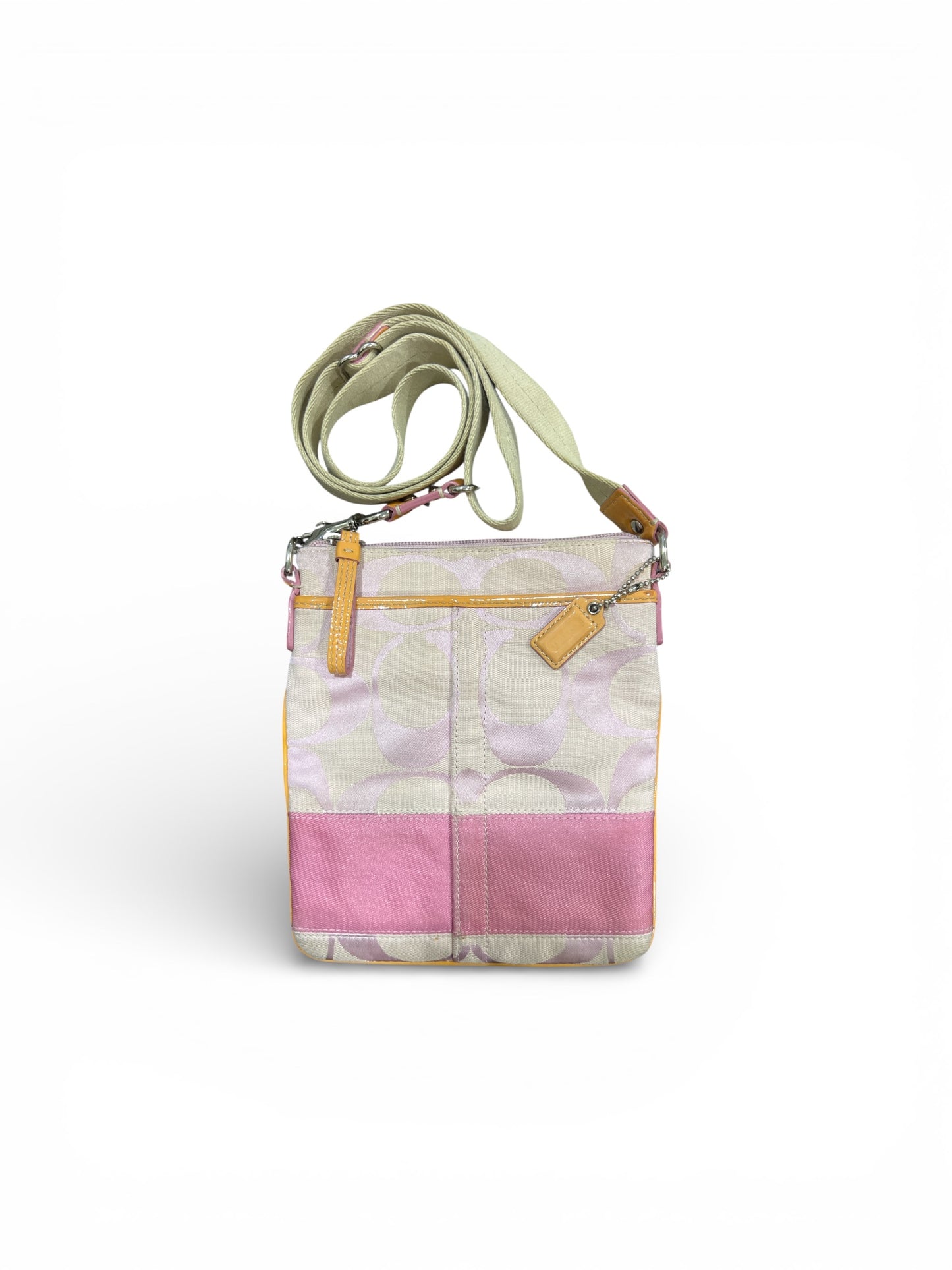 Coach Signature Crossbody Bag with Outside Pocket