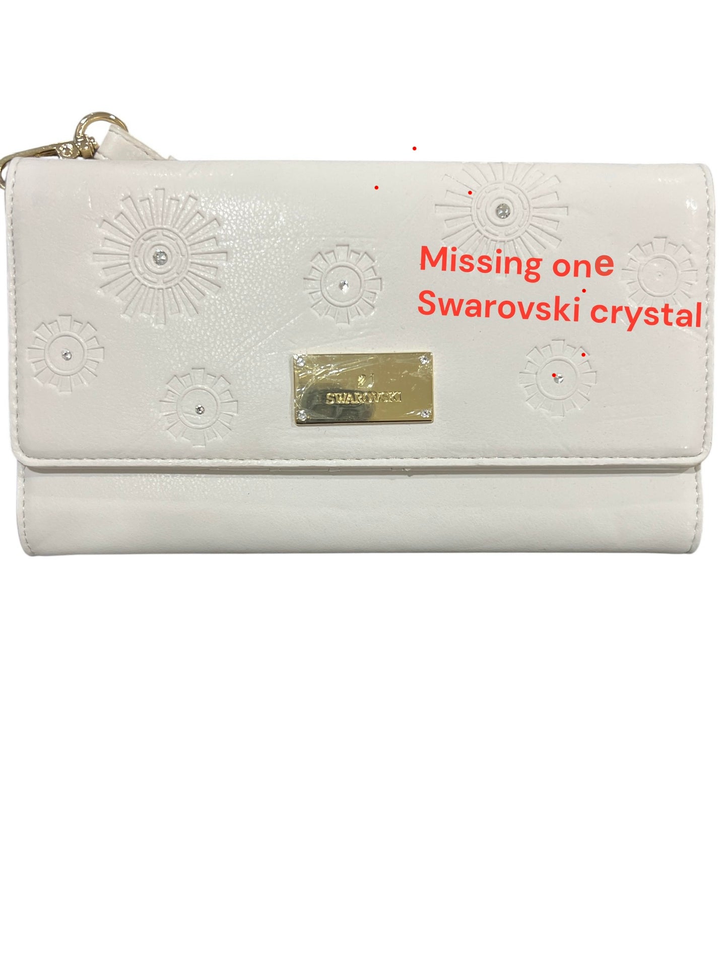 Swarovski White Travel Wallet Wristlet