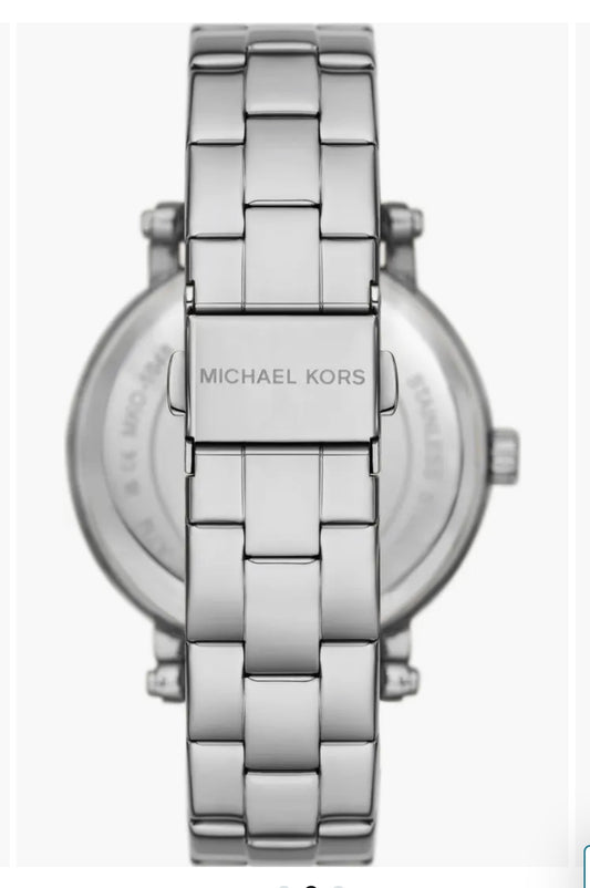 Michael Kors Corey 3-Hand Quartz CZ Pavé Bracelet Watch, 38mm