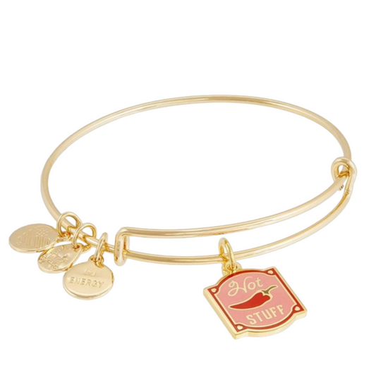 Alex and Ani Hot Stuff Shiny Gold Bracelet