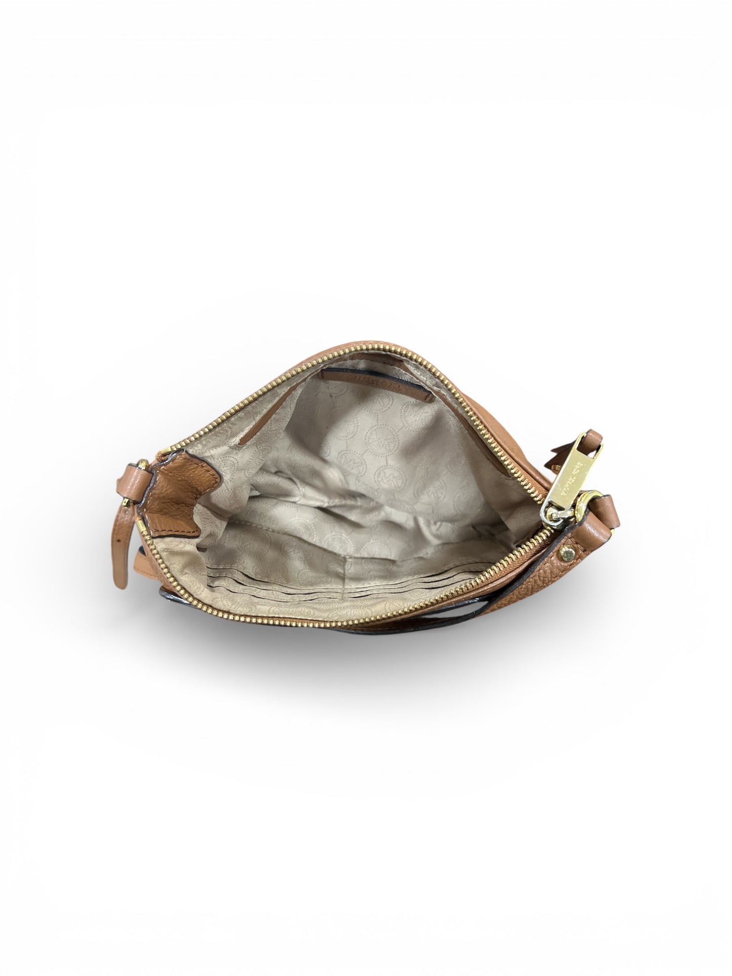 Michael Kors Gilmore Crossbody Bag in Chestnut Brown Pebble Leather