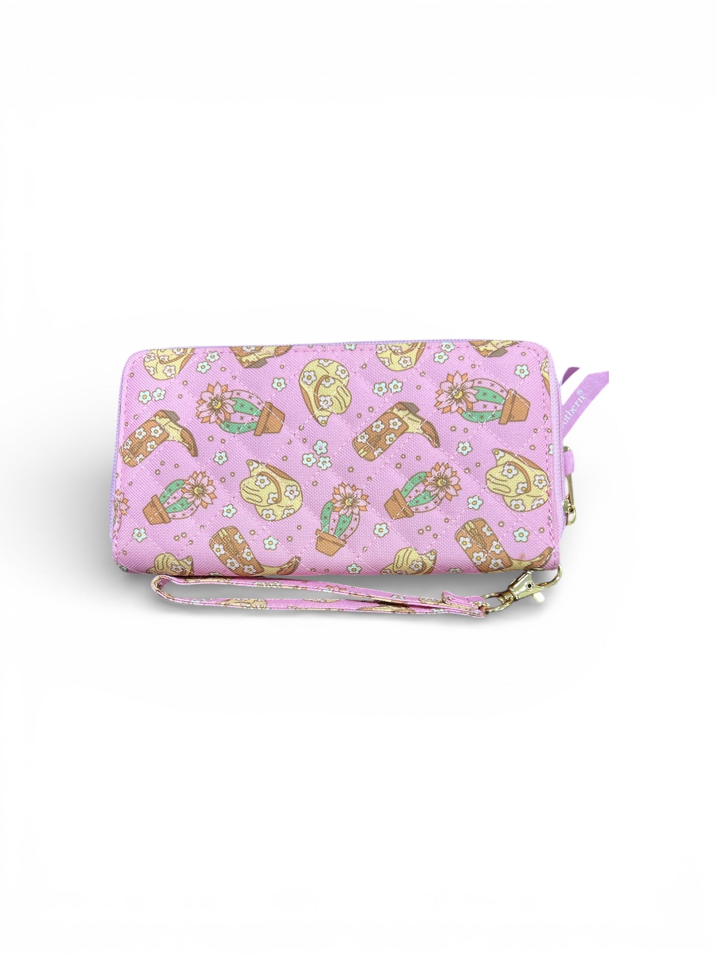 Simply Southern Ladies Western Pink Wristlet Wallet