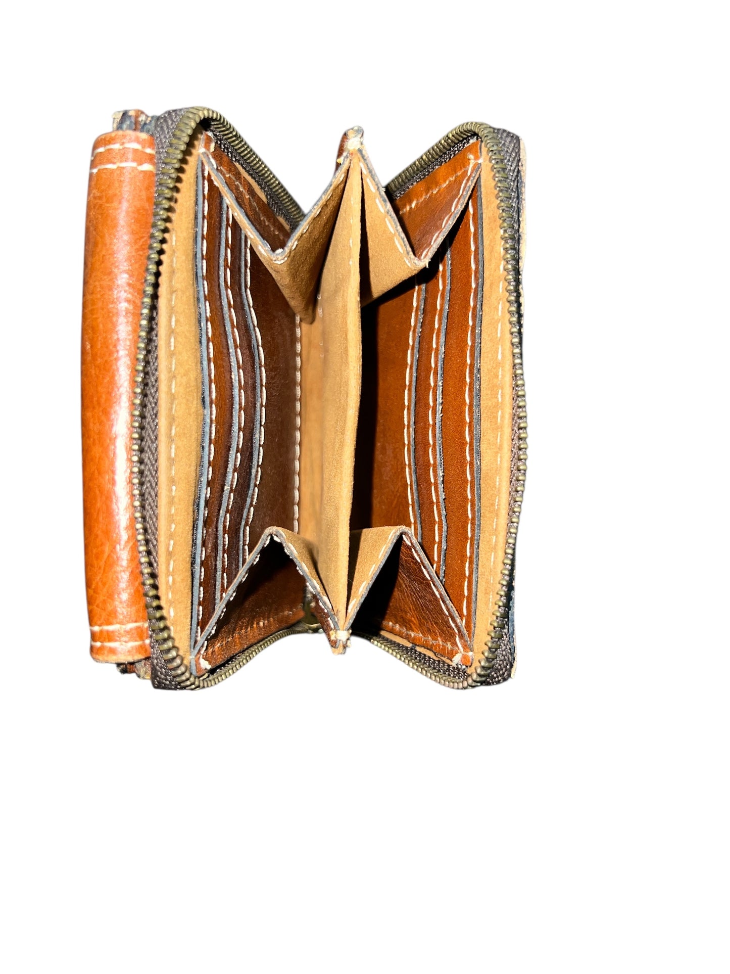 Patricia Nash Women's Clarissa Zip Around Wallet Tan Wallet