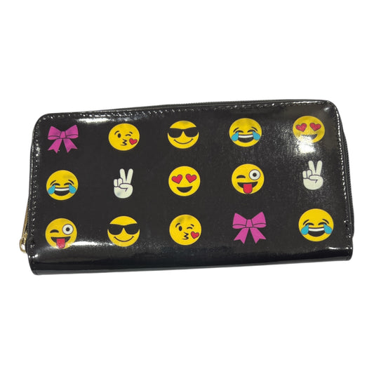 Olivia Miller Emoji Clutch Wallet With Smiley Zipper Wallet