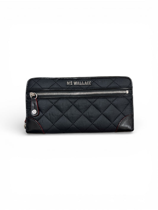 MZ Wallace Black Long Crosby Wallet