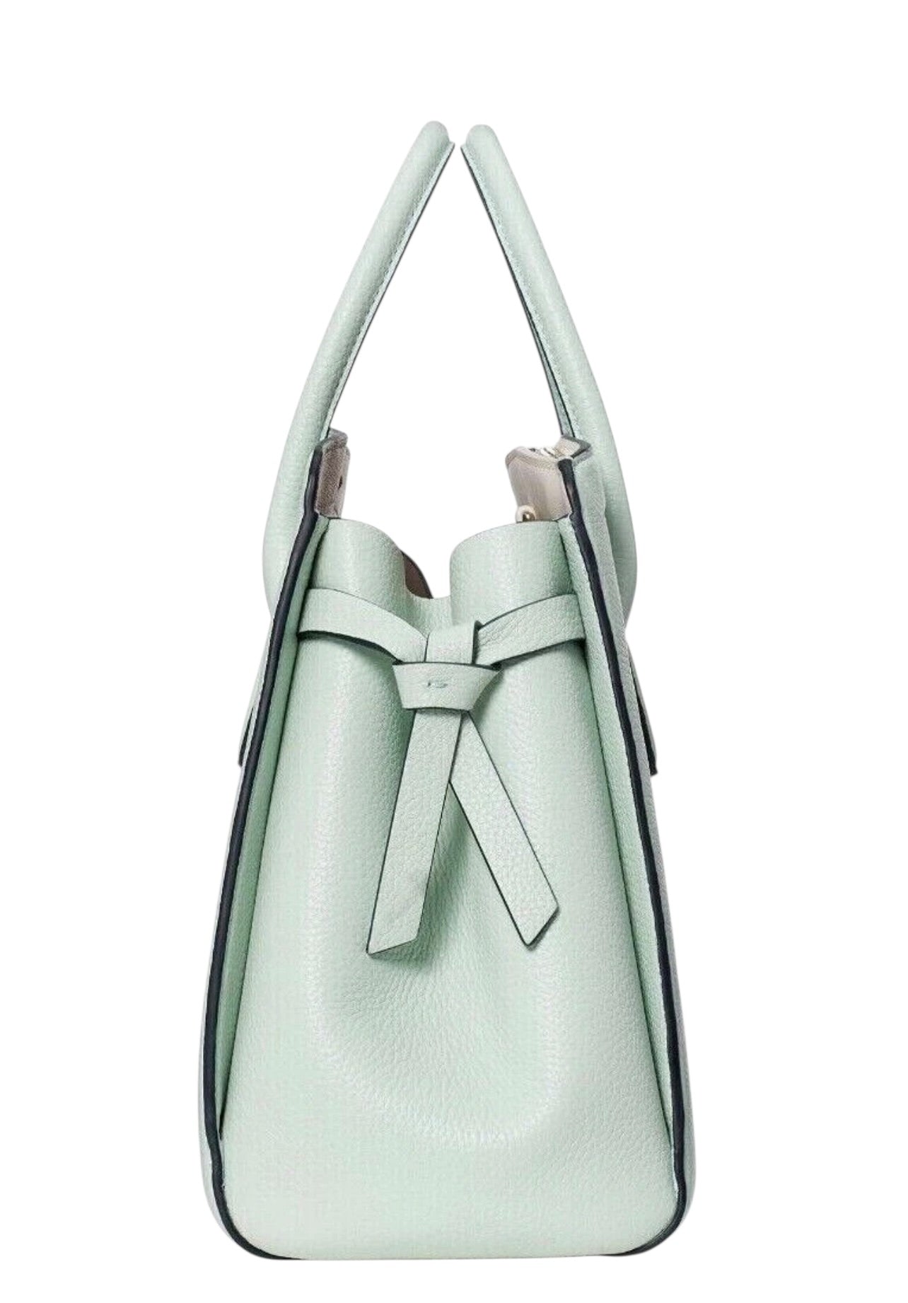 Kate Spade Knott Pebble Leather Satchel Chrystal Blue