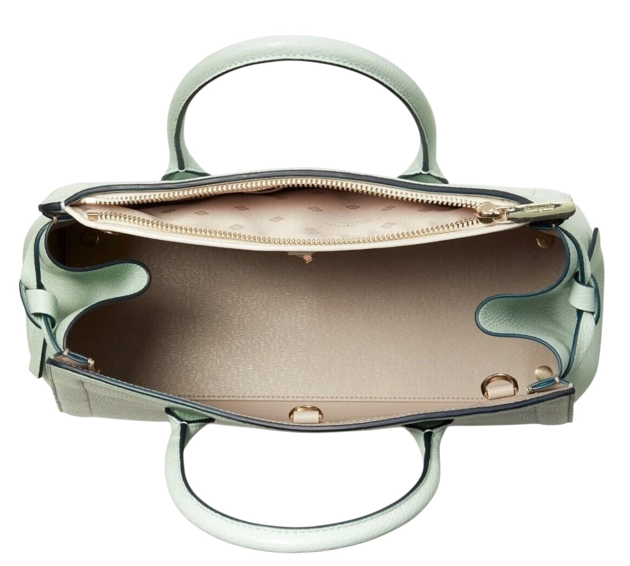 Kate Spade Knott Pebble Leather Satchel Chrystal Blue
