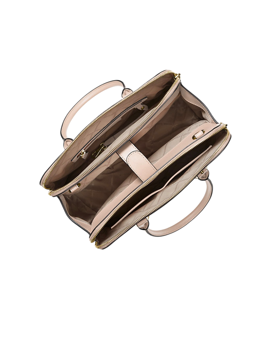 MICHAEL MICHAEL KORS
Houston Medium Crossgrain Leather Satchel