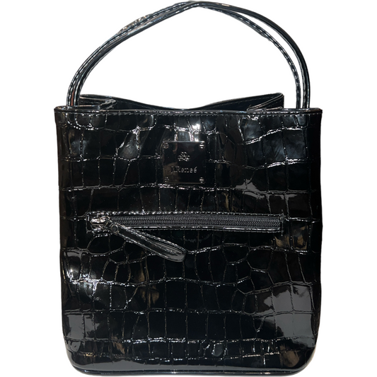 J. Renee Faux Croc Patent Handbag