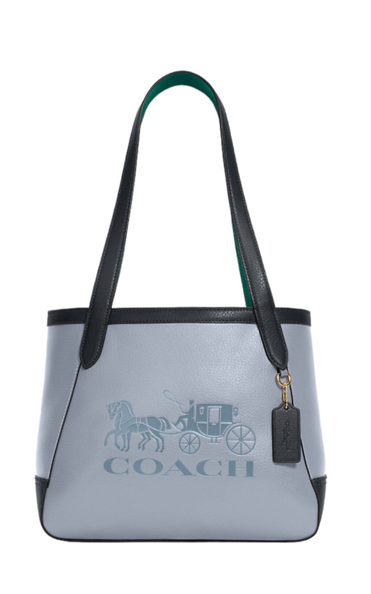 Coach Tote 27 In Colorblock With Horse And Carriage