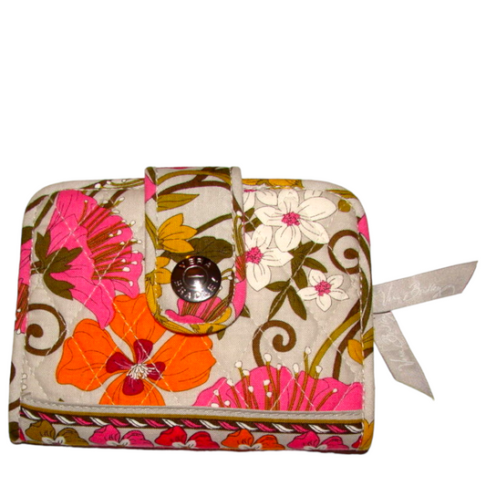 Vera Bradley Tea Garden Retired Snappy Wallet