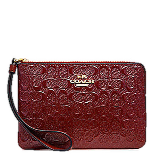 Coach Corner Zip Wristlet - Style F58034