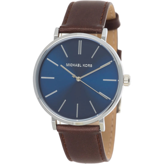 MICHAEL Michael Kors Men's Auden Three-Hand Brown Leather Watch - 42mm