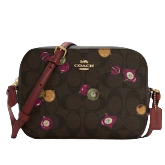 Coach Mini Camera Bag In Signature Canvas with Ornament Print - Style No. C6904
