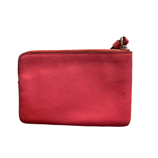 Coach Corner Zip Wristlet in Crossgrain Leather Style F58032