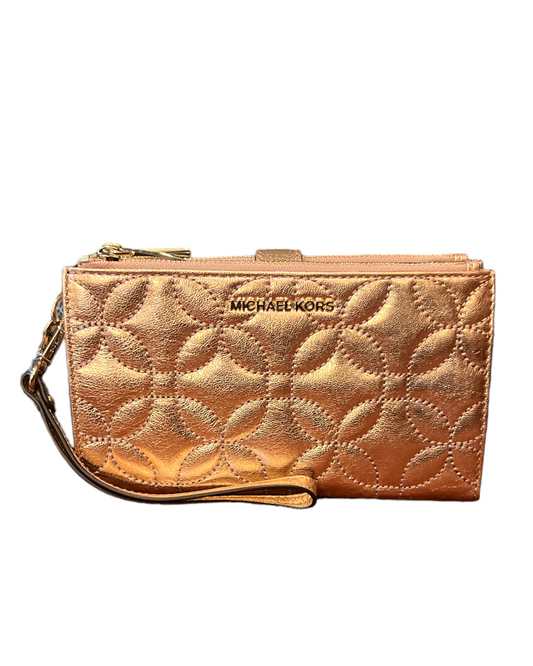 Michael Kors Double Zip Leather Wristlet