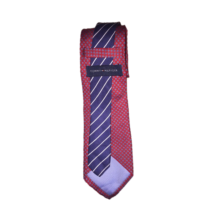 Tommy Hilfiger Tie Red White Blue Repeat Love