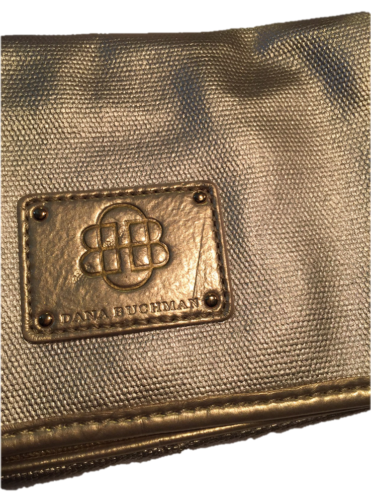 Dana Buchman Gold Clutch Purse Repeat Love