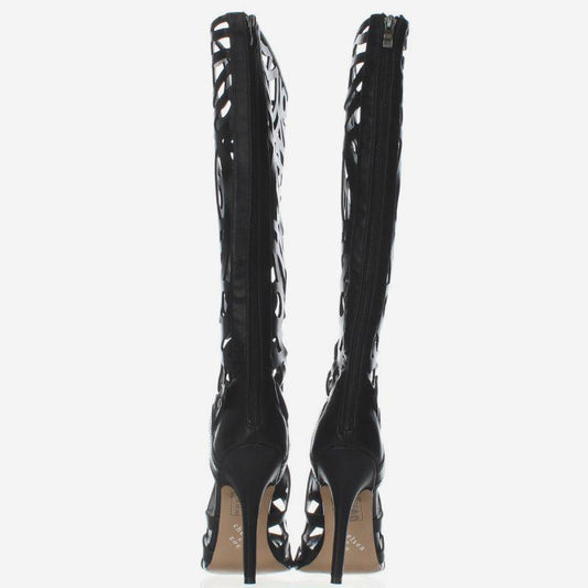 Chelsea & Zoe Paradise Cutout Knee High Boot Sandals - Size 8.5M