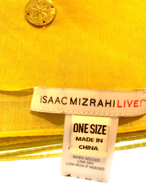 Isaac Mizrahi Live! Watercolor Floral Print Chiffon Scarf