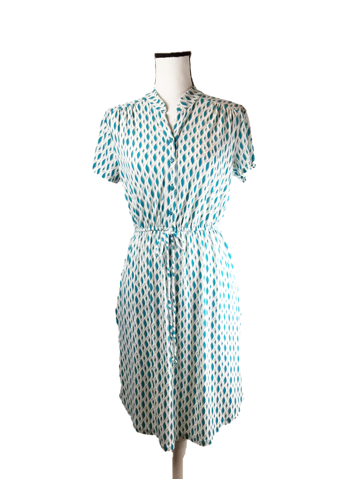Fenn Wright Manson Geometric Print Dress - Size 6