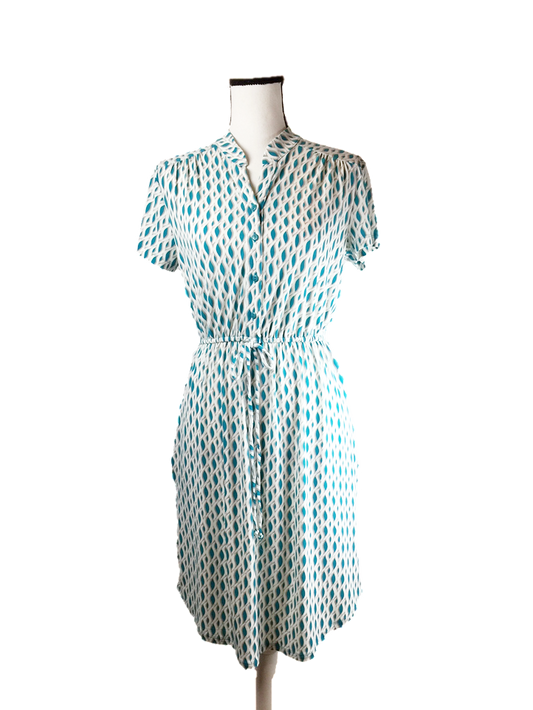 Fenn Wright Manson Geometric Print Dress - Size 6