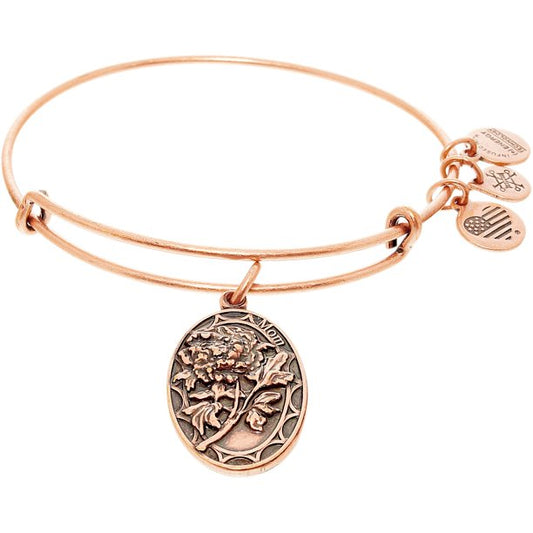 Alex and Ani Because I Love You Mom II Charm Bangle