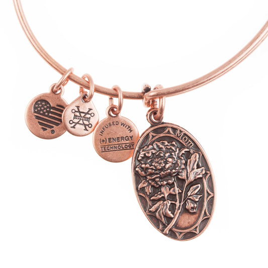 Alex and Ani Because I Love You Mom II Charm Bangle