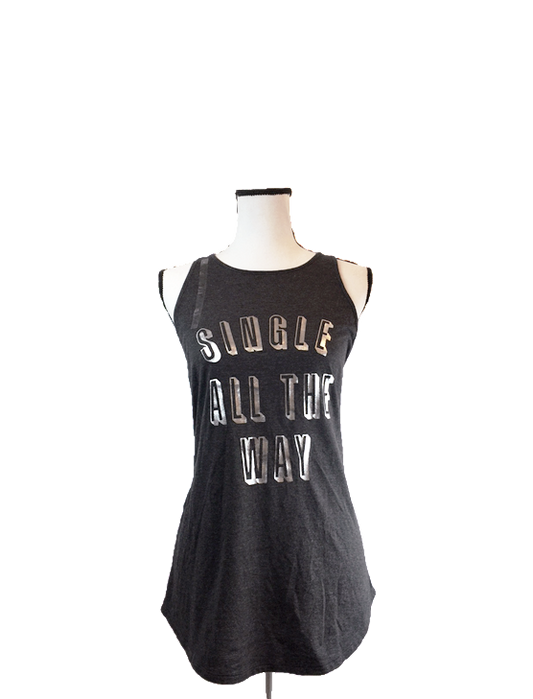 Victoria's Secret "Single All the Way" Racerback Tank - Size Large
