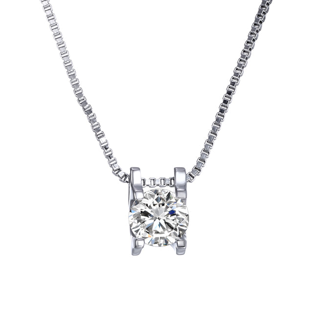 Solitaire Necklace Made with Swarovski Elements