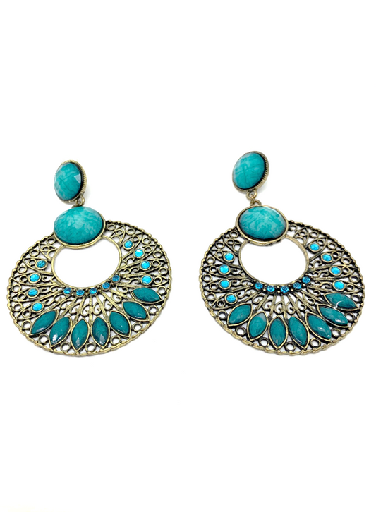 Turquoise Dangle Drop Earrings