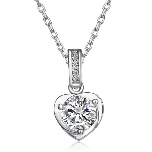Heart Necklace Made with Swarovski Elements