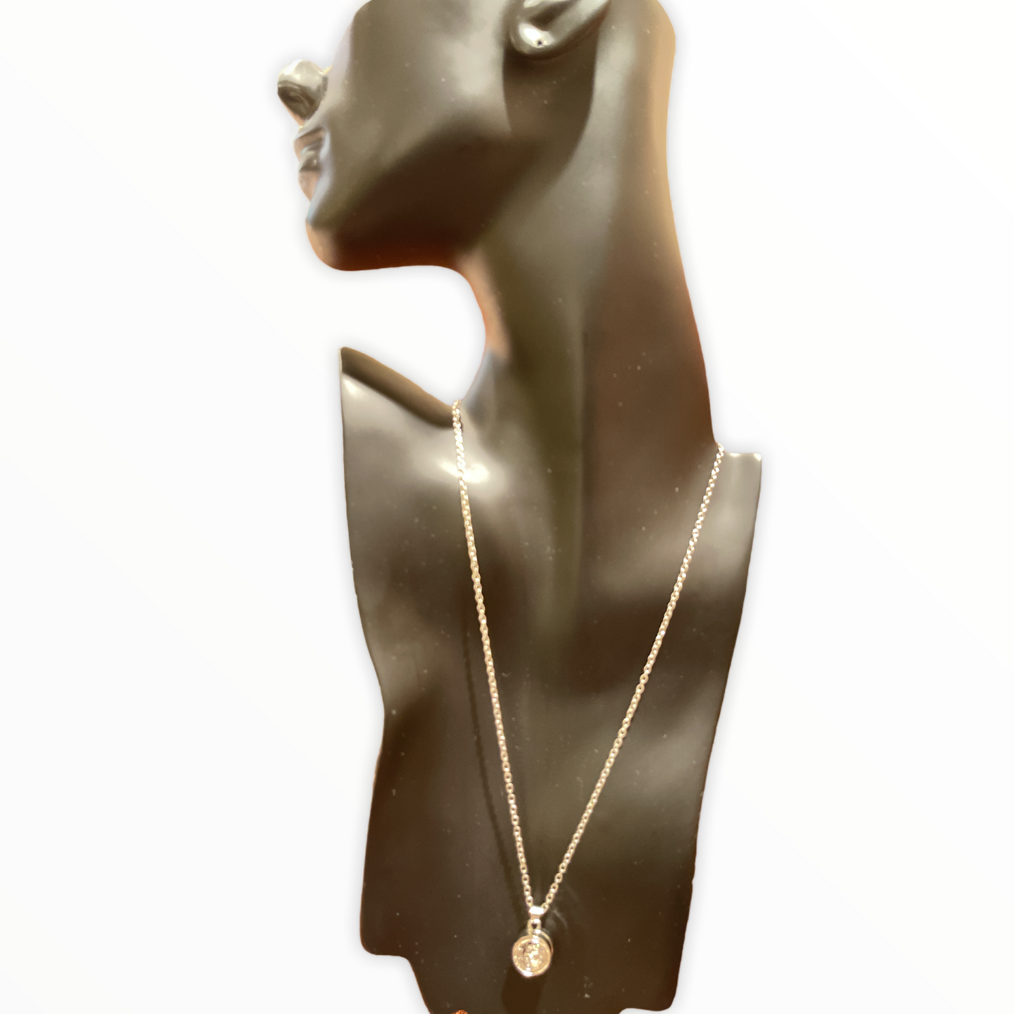 Love Locket Necklace Made with Swarovski Elements - Rhodium Overlay