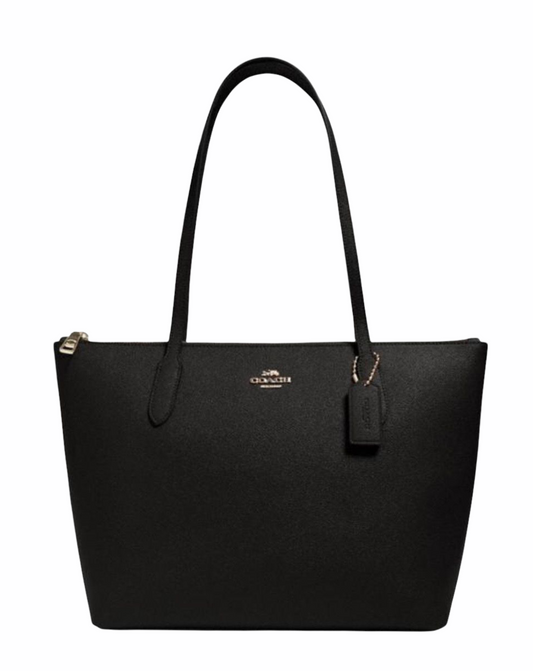 Coach Signature PVC Zip Tote 4454 - Black